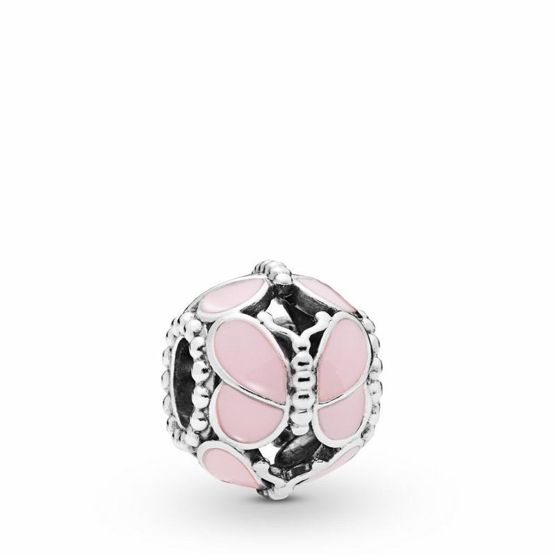 Pandora Australia Pink Butterflies Charm - Sterling Silver | IHAUSP475